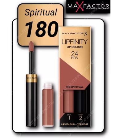MAX FACTOR Persistent lipstick and moisturizing shine Lipfinity Lip Color 180
