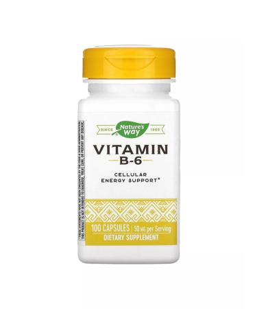 Nature's Way Vitamin B6 50 mg 100 capsules