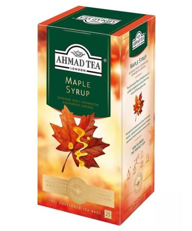 Ahmad Tea Green tea "Maple Syrup" 2pcs x 25 packets. Maple syrup - Buy Online on GoSupps.com