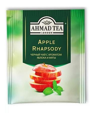 Ahmad Tea Black tea "Apple Rhapsody" 2pcs of 25 packets. Apple and mint - Buy Online on GoSupps.com