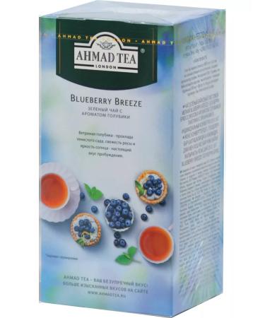 Ahmad Tea Green tea "Blueberry Breeze" 2pcs of 25 packets. Blueberry - Buy Online on GoSupps.com
