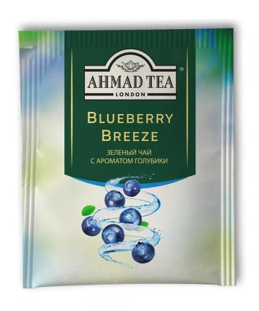 Ahmad Tea Green tea "Blueberry Breeze" 2pcs of 25 packets. Blueberry - Buy Online on GoSupps.com