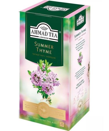 Ahmad Tea Black tea "Summer Thyme" 2pcs of 25 packets. Thyme - Buy Online on GoSupps.com