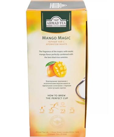 Ahmad Tea Black tea "Mango Magic" 2pcs x 25 packets. Mango - Buy Online on GoSupps.com