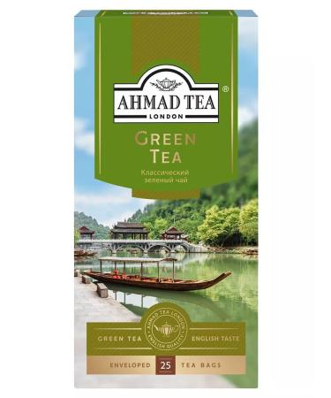 Ahmad Tea Green tea "Green Tea" 2pcs X 25 Pack. Classic green - Buy Online on GoSupps.com