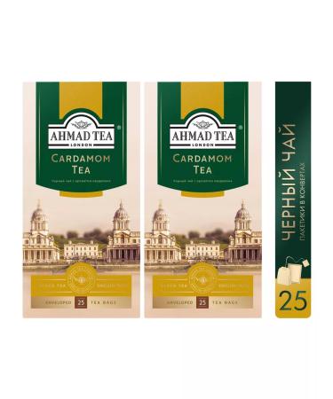 Ahmad Tea Black tea "Cardamom Tea" 2pcs of 25 packets. Cardamom