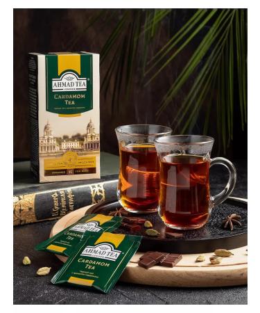 Ahmad Tea Black tea "Cardamom Tea" 2pcs of 25 packets. Cardamom - Buy Online on GoSupps.com