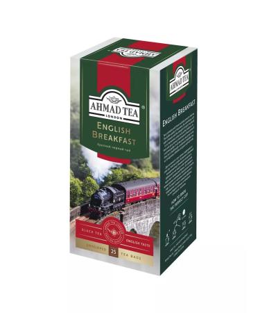 Ahmad Tea Black tea "English Breakfast" 2pcs of 25 packets. Strong - Buy Online on GoSupps.com