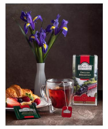 Ahmad Tea Black tea "English Breakfast" 2pcs of 25 packets. Strong - Buy Online on GoSupps.com