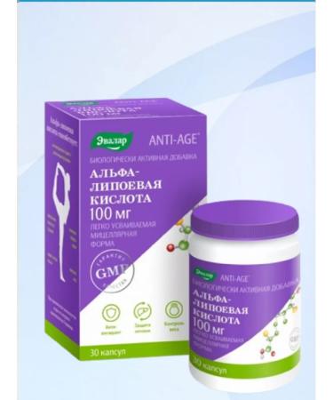 Evalar Alpha-lipoic acid 30 capsules 100 mg 1 packaging