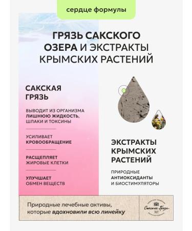 Crimean Traditions of Balneotherapy - Saki Mud Wrap anti -cellulite heating with pepper 300 ml - Buy Online on GoSupps.com