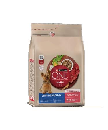 PURINA ONE Feed for adult dogs of small breeds beef and rice 3 kg - Buy Online on GoSupps.com