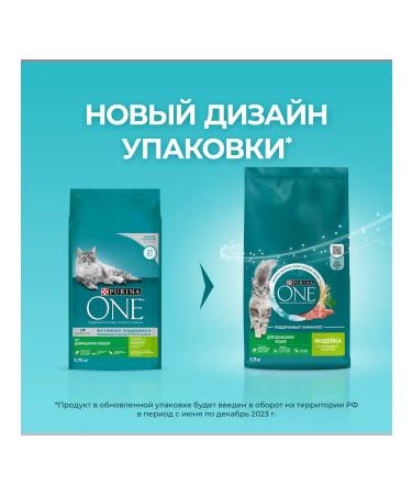 PURINA ONE Feed for adult domestic cats of all breeds turkey 9.75 kg - Buy Online on GoSupps.com