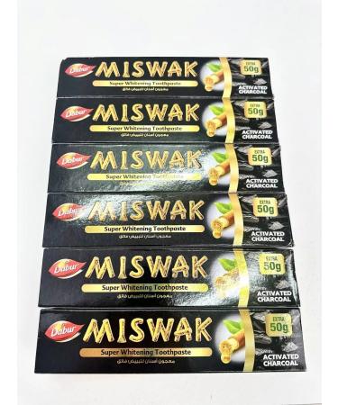 Dabur Super whitening toothpaste Miswak+coal 6pcs - Buy Online on GoSupps.com