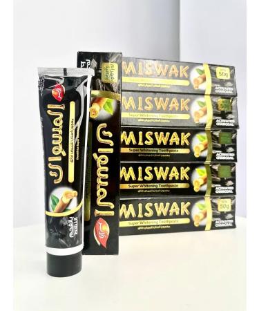Dabur Super whitening toothpaste Miswak+coal 6pcs - Buy Online on GoSupps.com