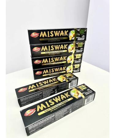 Dabur Super whitening toothpaste Miswak+coal 6pcs - Buy Online on GoSupps.com