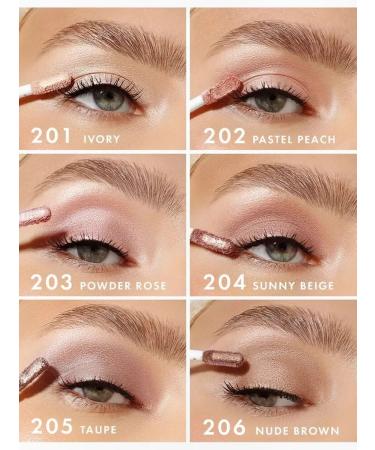 LUXVISAGE Liquid shade of eyelids Satin Nude Super Stay Ton 201 - Buy Online on GoSupps.com