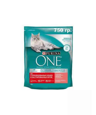 PURINA ONE Feed for sterilized cats salmon 750 g