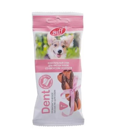 TiTBiT Delicacy dentes with salmon for dogs mini dimensions 40g