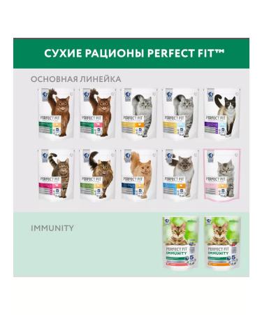 PERFECT FIT Dry Immunity food for cats of a turf is 0.58 kg 2 pcs - Buy Online on GoSupps.com