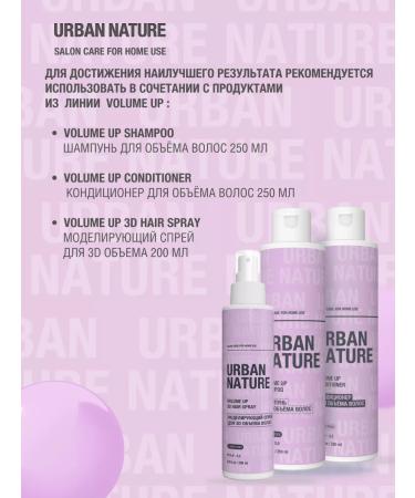 URBAN NATURE Shampoo for volume and density 250 ml - Buy Online on GoSupps.com