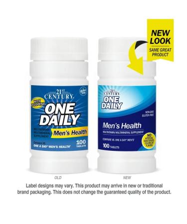 21st Century Vitamins for men One Daily for Mens Health 100 tablets - Buy Online on GoSupps.com