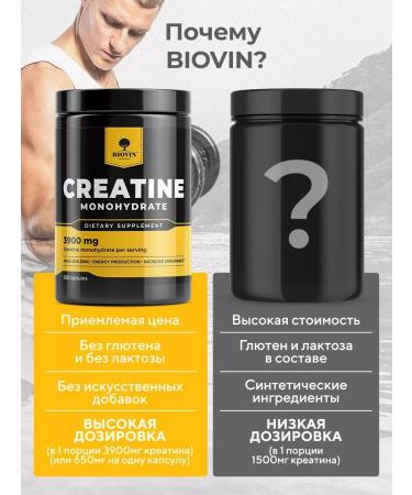 BIOVIN Creatine Monohydrate 300 Capsules Creatine MonohyDrate Sportpite - Buy Online on GoSupps.com
