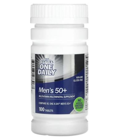 21st Century One Daily multivitamins for men 50+ 100 tablets - Buy Online on GoSupps.com