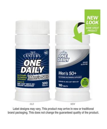 21st Century One Daily multivitamins for men 50+ 100 tablets - Buy Online on GoSupps.com