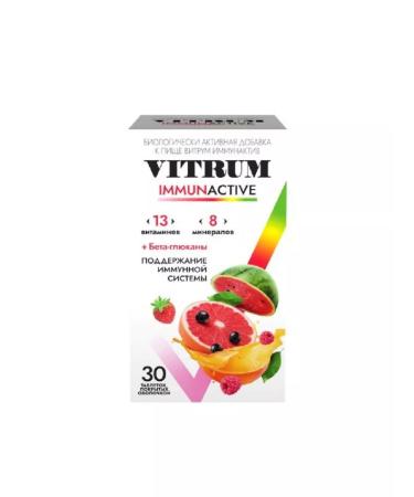 Vitrum Vitamins immunactive 30 pcs. Table.-3 p - Buy Online on GoSupps.com