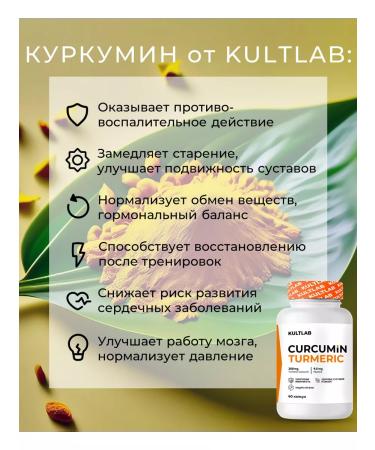 KultLab Kurkumin 300 mg with piperin (bioperin) - Buy Online on GoSupps.com