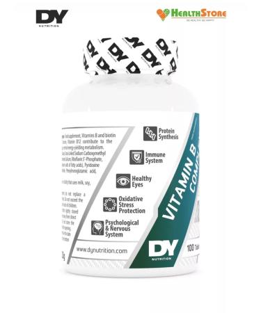 Dorian Yates Nutrition Dy Vitamin b Complex vitamin B complex 100tab - Buy Online on GoSupps.com