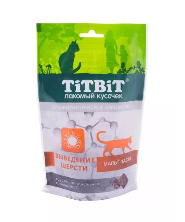 Titbit A treat for cats of a pillow for breeding wool 60g