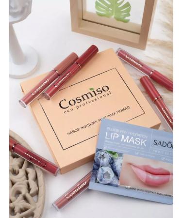 Cosmiso Matte lipstick for lip liquid set 6pcs - Buy Online on GoSupps.com