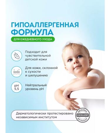 SYNERGETIC Children's set shampoo and bathing gel 0+ 500ml x 2 pcs - Buy Online on GoSupps.com