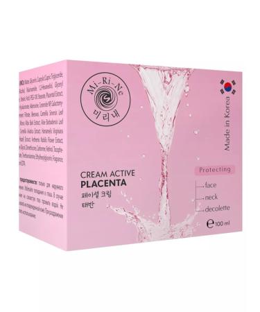 MIRiNE Facial and neck cream protective with placenta extract 100ml - Buy Online on GoSupps.com