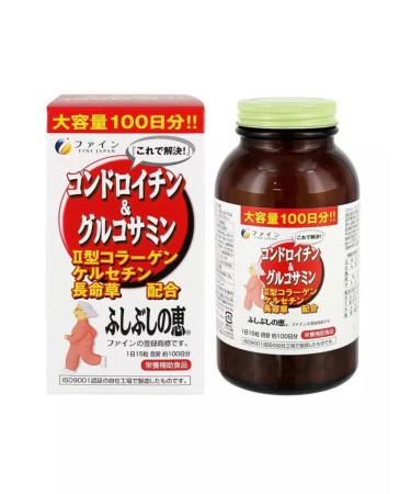 Fine Japan Chondroitin and glucosamine plus collagen peptide 1500 tablets
