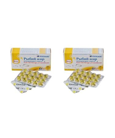 Fish oil concentrate omega-3 omegadeta 30 pcs. Capsules -2pcs