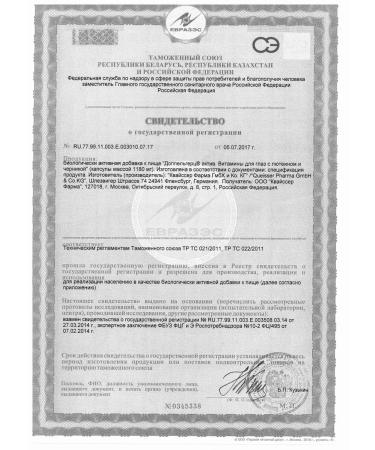 Doppelgerz Acts Vitamins for the Eye with Lutein and Cherni-1pc - Buy Online on GoSupps.com