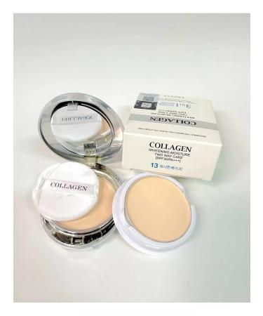 Sarcoli Facial powder compact matting double 13