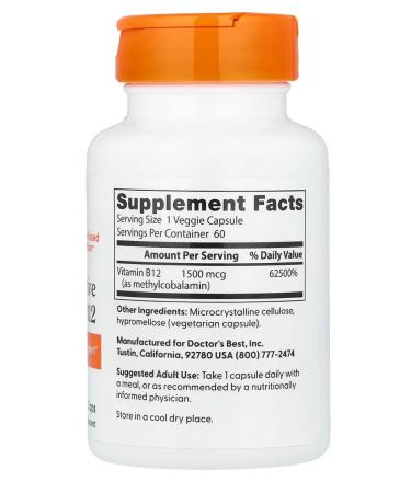 Doctor's Best b12 vitamin B 12 - Buy Online on GoSupps.com