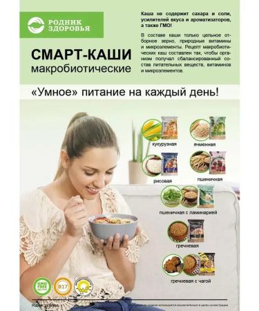 Spring of Health Buckwheat grunt porridge without sugar with chaga 2pcs - Buy Online on GoSupps.com