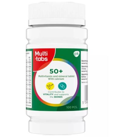 SUOMI Multi-Tabs 50+ Complex Vitamins Multi Tabs 100 pcs - Buy Online on GoSupps.com