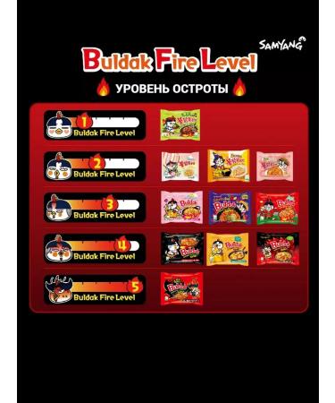 Samyang Foods Lapsha quickly preparation Buldak set in assortment - Buy Online on GoSupps.com