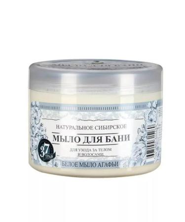 Grandma Agafia's Recipes White soap for a bathhouse in a bank 500ml