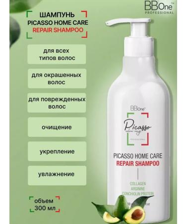 BB One Picasso Shampoo Picasso Home Care Repair Shampoo 300 ml - Buy Online on GoSupps.com