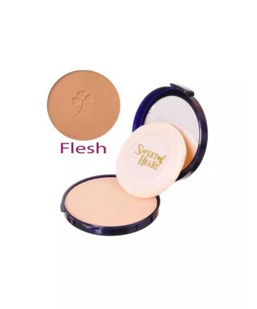 SWEET HEART Facial powder compact with a mirror