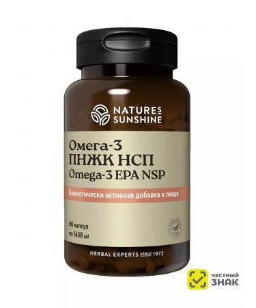 Nature's Sunshine Omega-3 PNZHK NSP Omega-3 EPA NSP 1638 mg