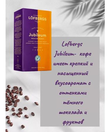 LOFBERGS Coffee ground arabica Lefbergs Jubileum 2x500g - Buy Online on GoSupps.com