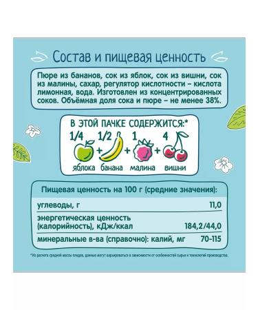 Frutonyanya Nectar multi -compound 6 months 0.2 l 5 pcs - Buy Online on GoSupps.com